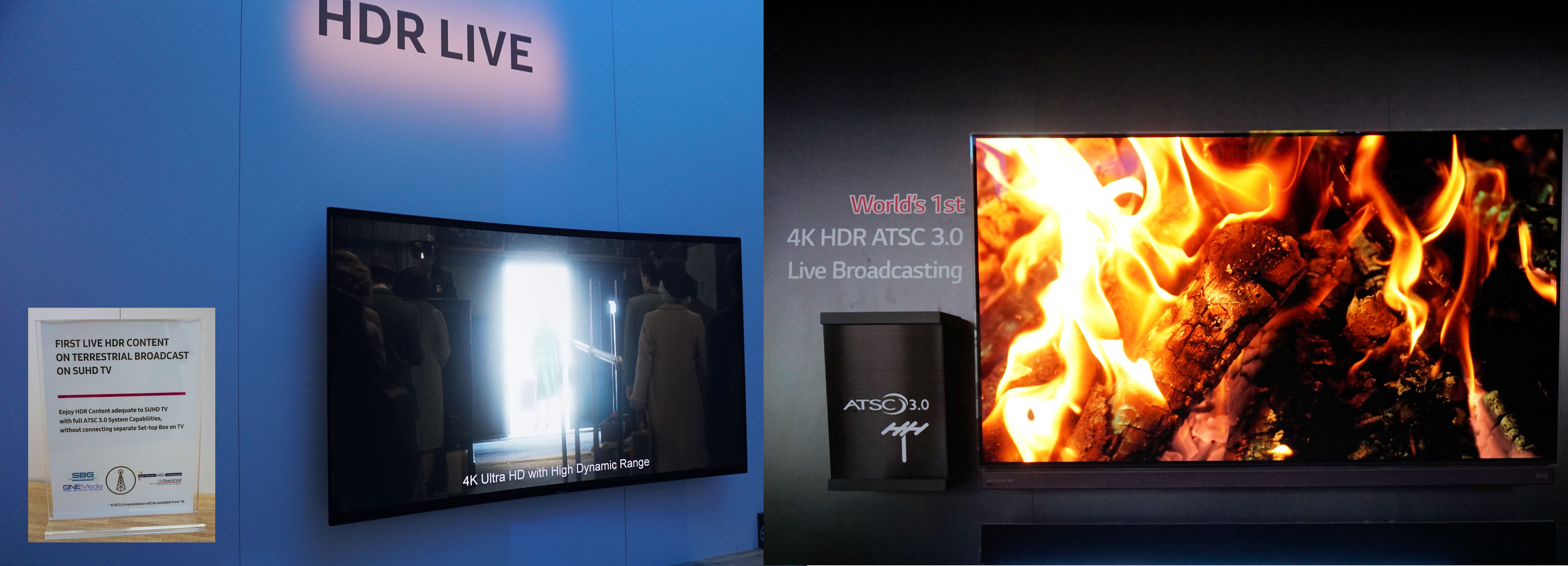 Samsung and LG live demos1