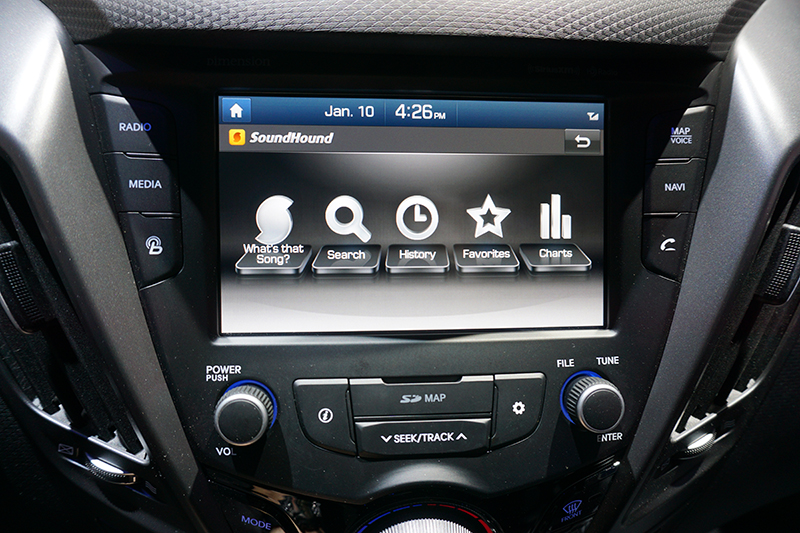 SoundHound in the Hyundai Veloster