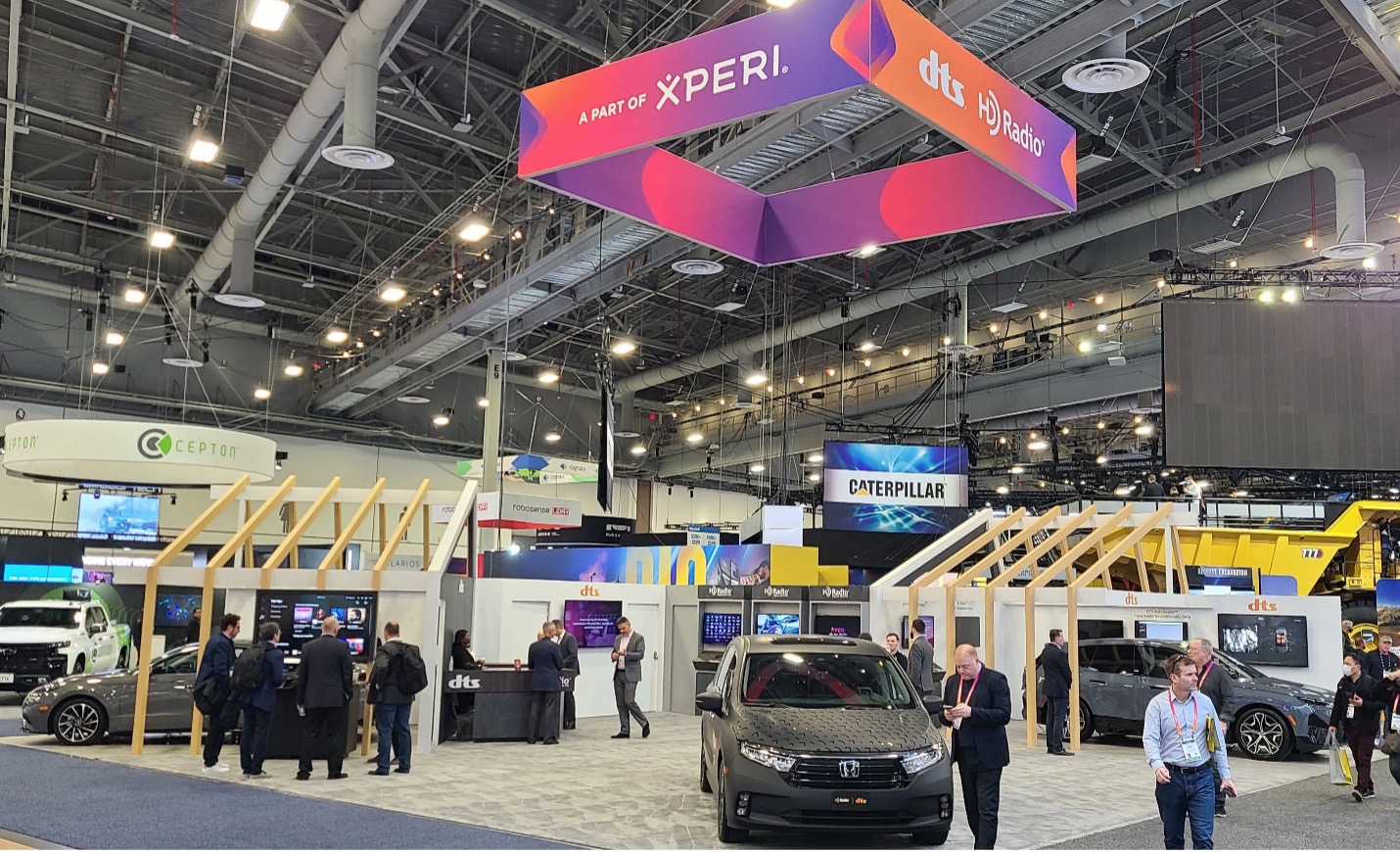 Xperi’s exhibit in the West Hall of the Las Vegas Convention Center at CES 2023.